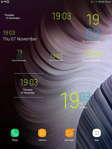 AMOLED Digital Clock Widget | S9/S10/S10 /Note10 screenshot 9