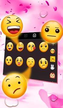 Live 3D Pink Water Sakura Keyboard Theme 4 تصوير الشاشة