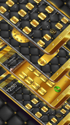 Gold Lux Launcher Theme 2 تصوير الشاشة
