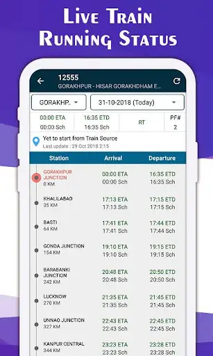 Live Train Status PNR Enquiry screenshot 2