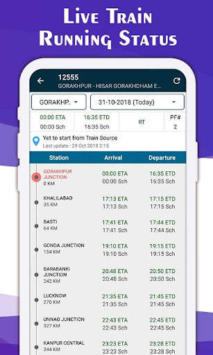 Live Train Status PNR Enquiry screenshot 2