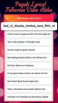 Punjabi Lyrical Video Status Maker screenshot 1