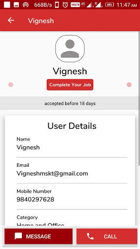 Ringa App Partner स्क्रीनशॉट 2