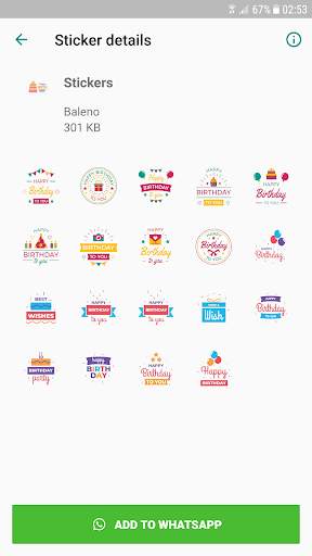 Birthday Stickers - WAStickerApps screenshot 5