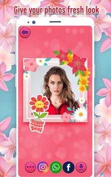 Cute Flower Frames & Flower Stickers For Photos screenshot 5