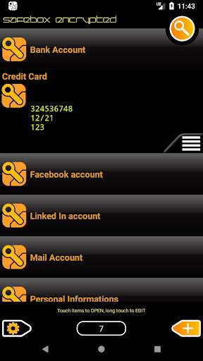 SafeBox password manager free скриншот 4