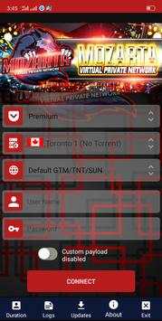 Mozarta VPN screenshot 1