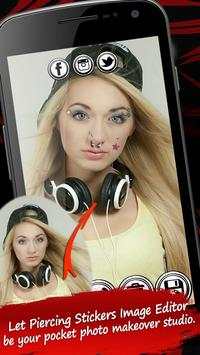 Piercing Stickers Image Editor screenshot 4