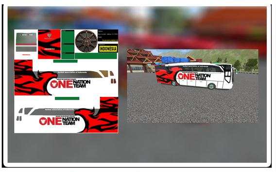 60  Skin Bola Livery BUSSID HD screenshot 6