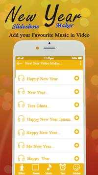New Year Photo Slideshow Maker with Song Editor screenshot 4