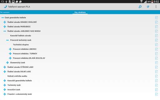 Telefonní seznam PLA screenshot 4