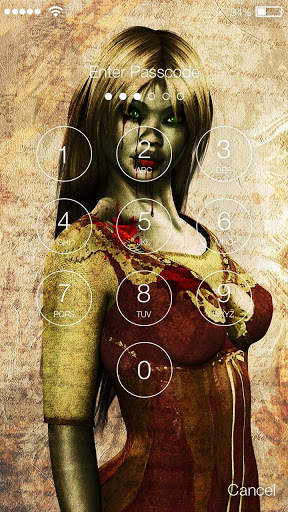 Zombie  Lock Screen 2 تصوير الشاشة