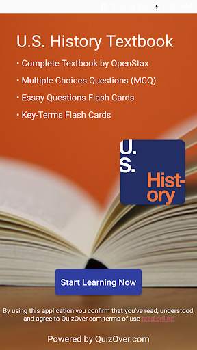 U.S. History Textbook & MCQ screenshot 1