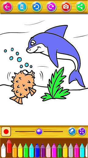 Coloring Sponge Baby Shark screenshot 3