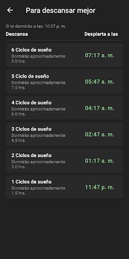 Sleepy - Ciclos de sueño screenshot 3