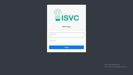 SVC HOD Login screenshot 2