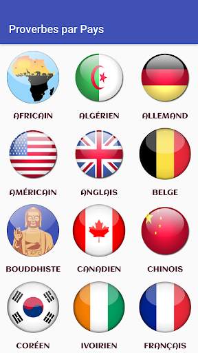 Proverbes par Pays screenshot 1