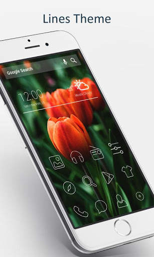 Line Theme for Mega Launcher screenshot 2