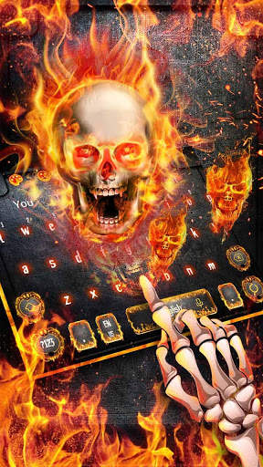 Fire Skull Keyboard screenshot 2