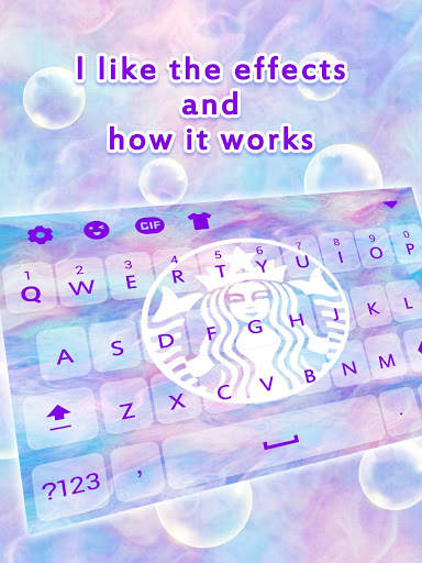Galaxy Mermaid Keyboard Theme for Girls screenshot 3