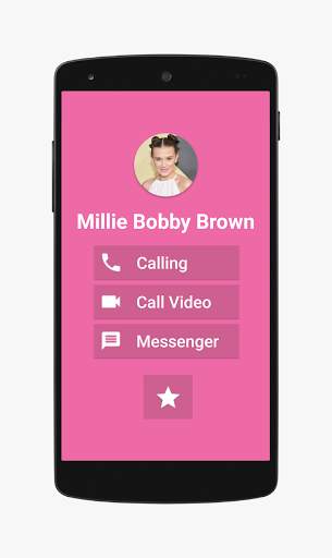 Millie Bobby Brown Fake Video Call Chat Simulator screenshot 1