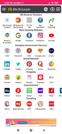BN Browser screenshot 1