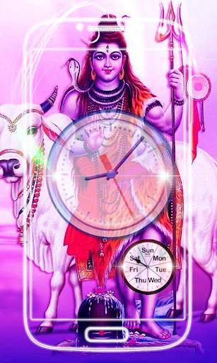 Lord Shiva Clock Live Wallpaper screenshot 2