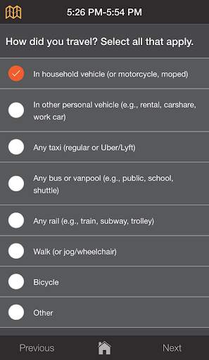 rMove: Travel Survey screenshot 2