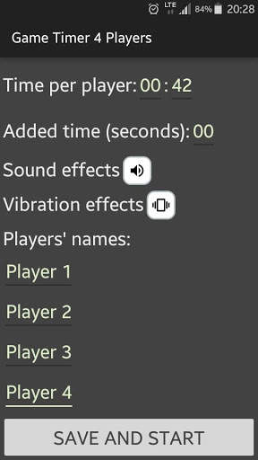 4 Players Game Clock screenshot 4