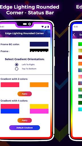 Edge Lighting Rounded Corner - Status Bar screenshot 3