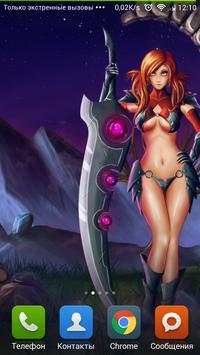 Live Wallpaper Girl With Sword screenshot 3