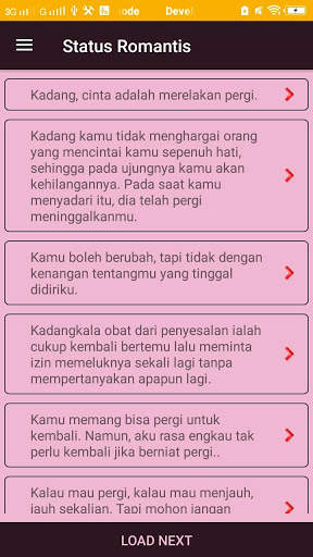 Status Romantis screenshot 2