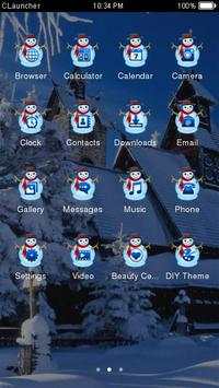 Best Snowman Theme C Launcher screenshot 2