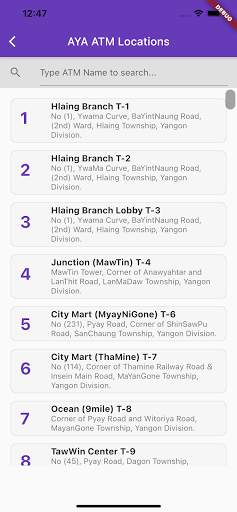 ATM Locations (Myanmar) screenshot 2