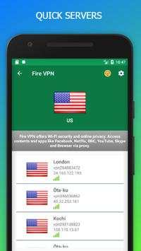Fire VPN - Free VPN screenshot 2