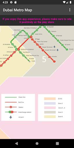 Dubai Metro Map screenshot 2