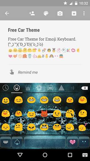 Classic Car Emoji Keyboard स्क्रीनशॉट 2
