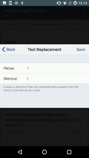 Instant App Sample screenshot 1