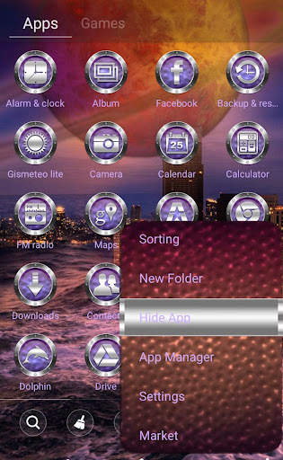 UFO Go Launcher theme screenshot 3