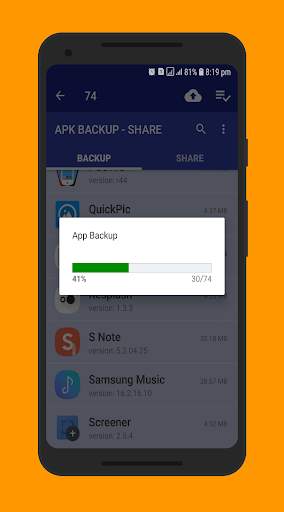 APK BACKUP - SHARE ( APK Extractor) screenshot 4