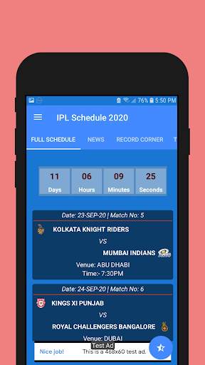 IPL Schedule 2021 🏏 - Live Score, News etc screenshot 2