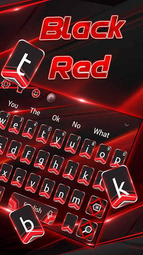 Business Black Red Keyboard Theme screenshot 2
