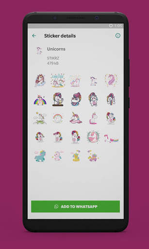 STIKRZ - Unicorn Sticker Pack for WhatsApp screenshot 7
