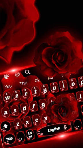 Beautiful Rose Keyboard Theme screenshot 1