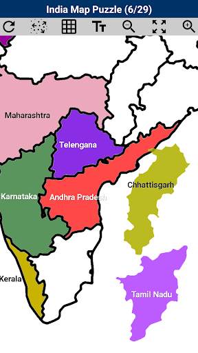 India Map Puzzle screenshot 2