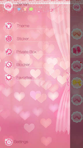 GO SMS PRO PINK HOUSE THEME screenshot 5