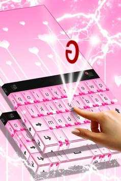 Cute Pink Keyboard Theme screenshot 2