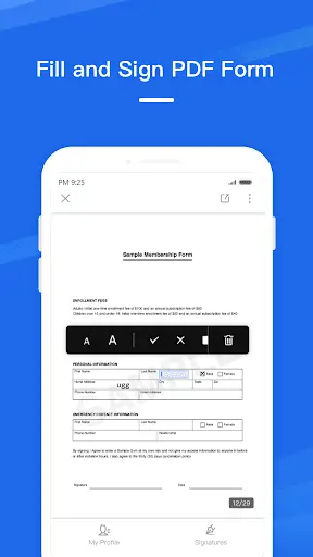 WPS PDF Fill & Sign - Fill & Sign on PDF screenshot 2