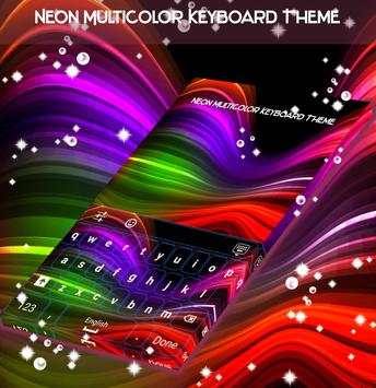 Neon Multicolor Keyboard Theme screenshot 4