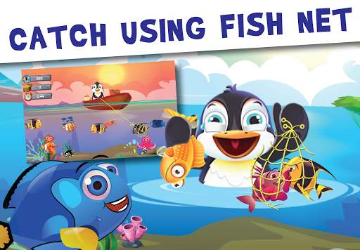 Fish Games For Kids | Trawling Penguin Games screenshot 2